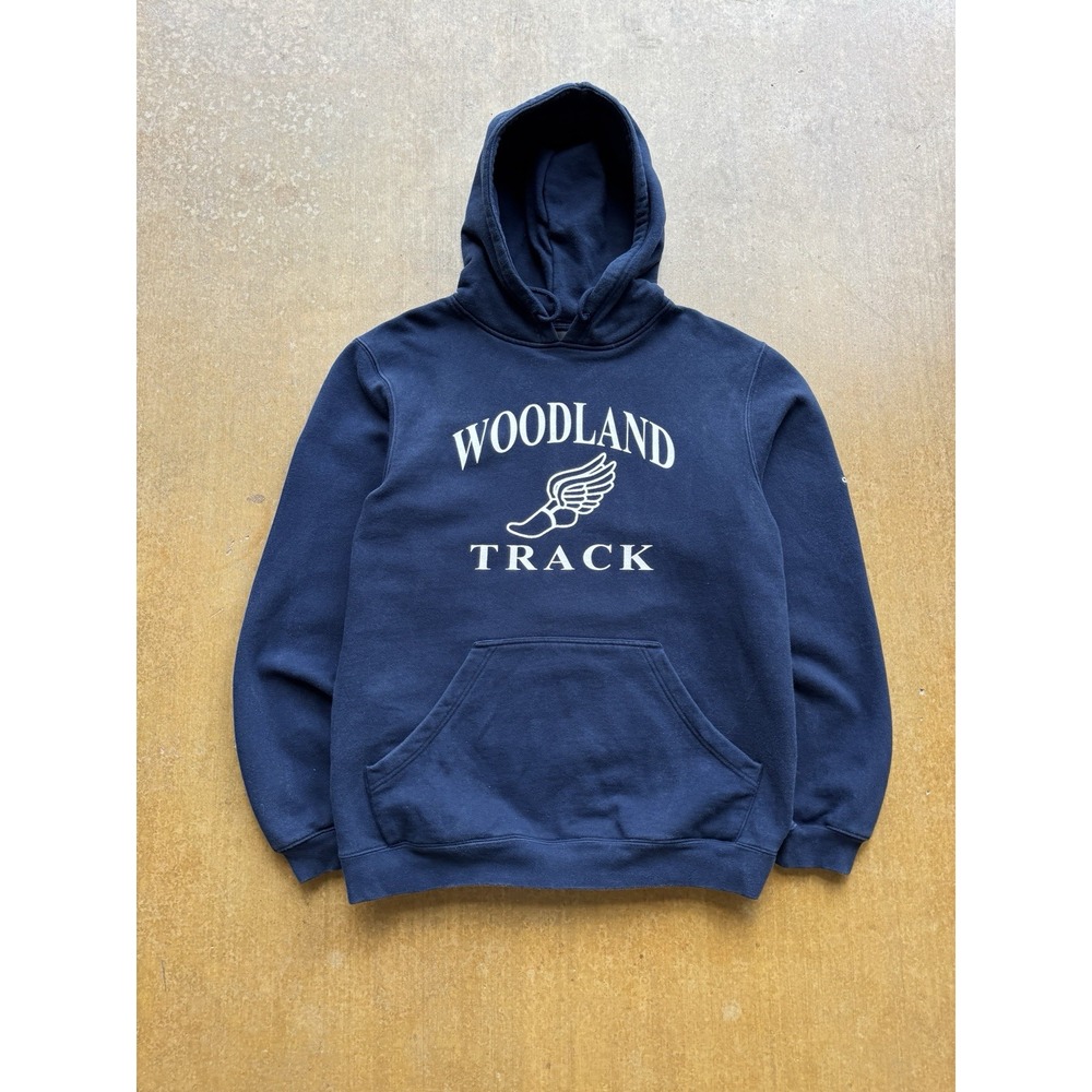 Adidas Woodland Track Hermes Foot Logo Navy Blue Hoodie Sweater M